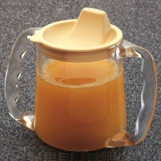 Vaso de plástico con dos asas