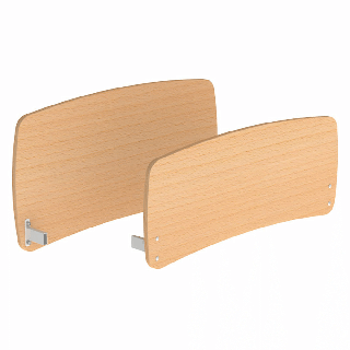 Juego Cabecero y Piecero melamina de Haya de 90 cm