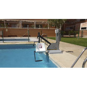 Elevador para Piscina con batería Fijo Desmontable 600 - Metalu Grúas para piscinas