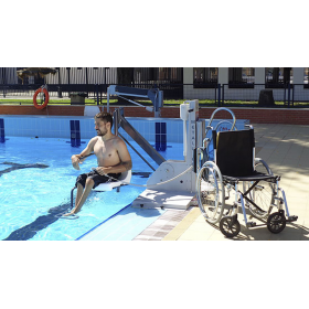 Elevador para Piscina con batería Fijo Desmontable 600 - Metalu Grúas para piscinas