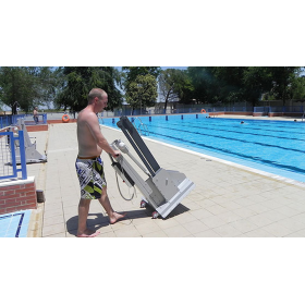 Elevador para Piscina con batería Fijo Desmontable 600 - Metalu Grúas para piscinas