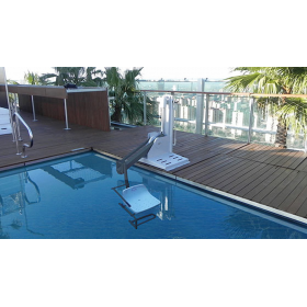 Elevador para Piscina con batería Fijo Desmontable 600 - Metalu Grúas para piscinas