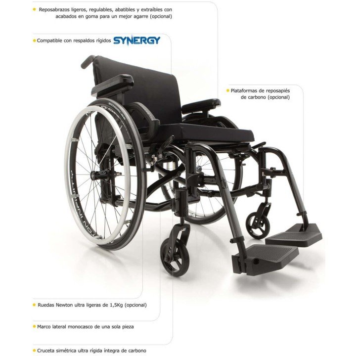 Silla de ruedas plegable de carbono HELIO