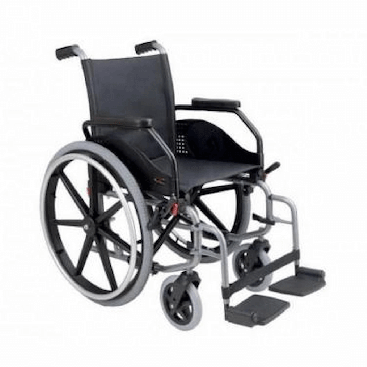 Silla de ruedas plegable de acero Celta. Envío gratis.