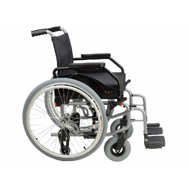 Silla de ruedas plegable de acero LUSA. Envío gratis.