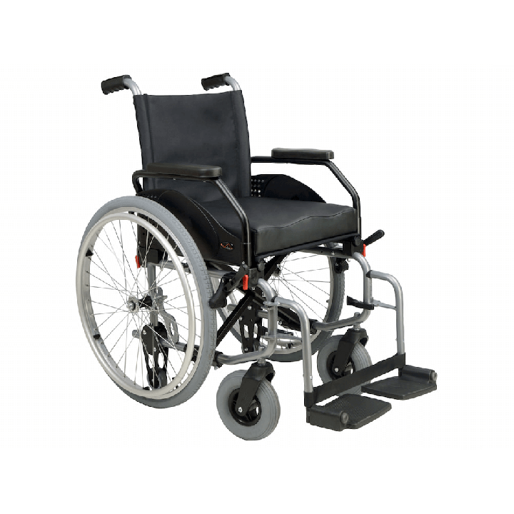 Silla de ruedas plegable de acero LUSA. Envío gratis.