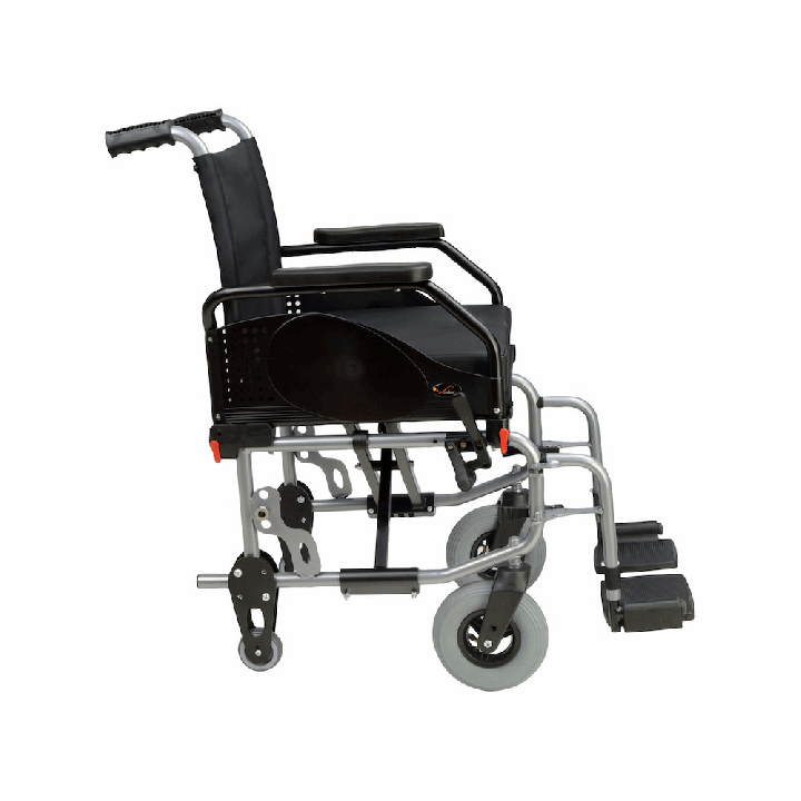 Silla de ruedas plegable de acero LUSA. Envío gratis.