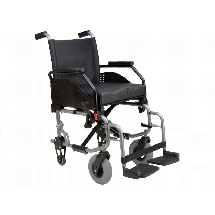 Silla de ruedas plegable de acero LUSA. Envío gratis.