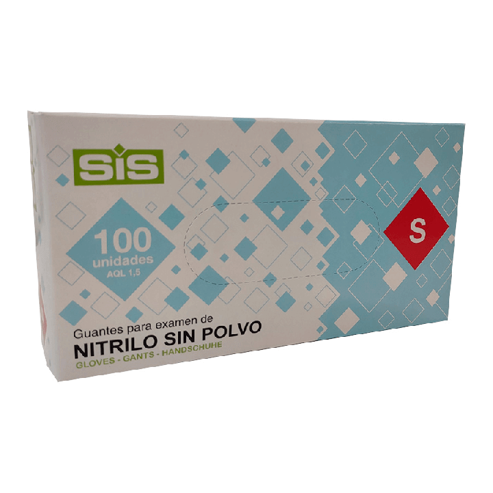 Guantes de nitrilo Sin polvo | 100 unidades