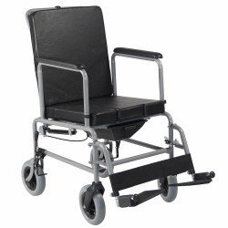 Silla de ruedas reclinable con inodoro