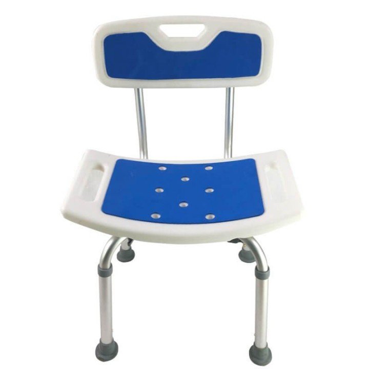 Silla de ducha acolchada con respaldo