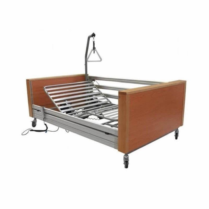 Cama articulada con carro elevador bariátrica GERIA300