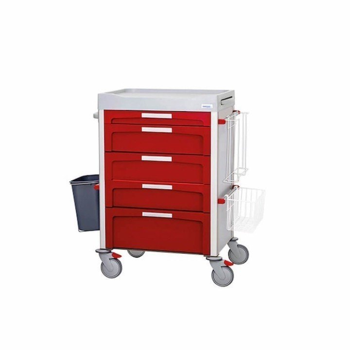 Carro de curas de uso hospitalario y geriátrico