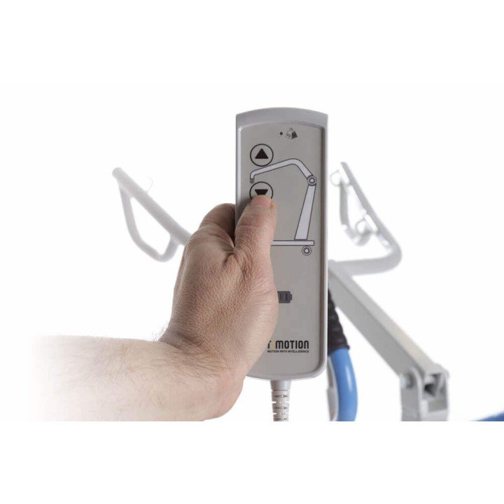 Grúa eléctrica de bipedestación y cambia pañales Cosmomedica