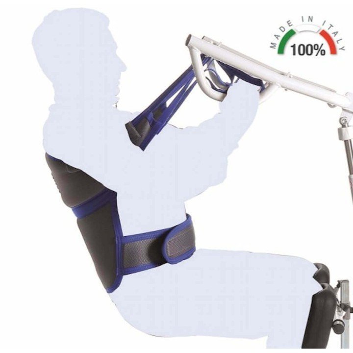 Grúa eléctrica de bipedestación y cambia pañales Cosmomedica