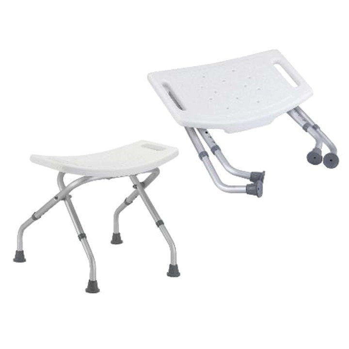 Taburete de ducha plegable de aluminio
