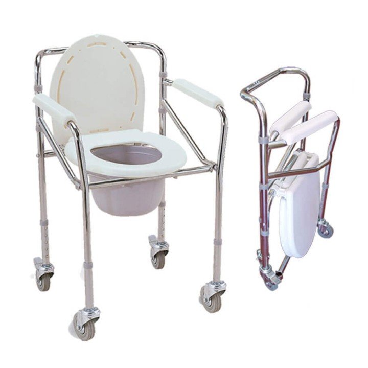 Silla con inodoro plegable en aluminio | Envío Gratis.