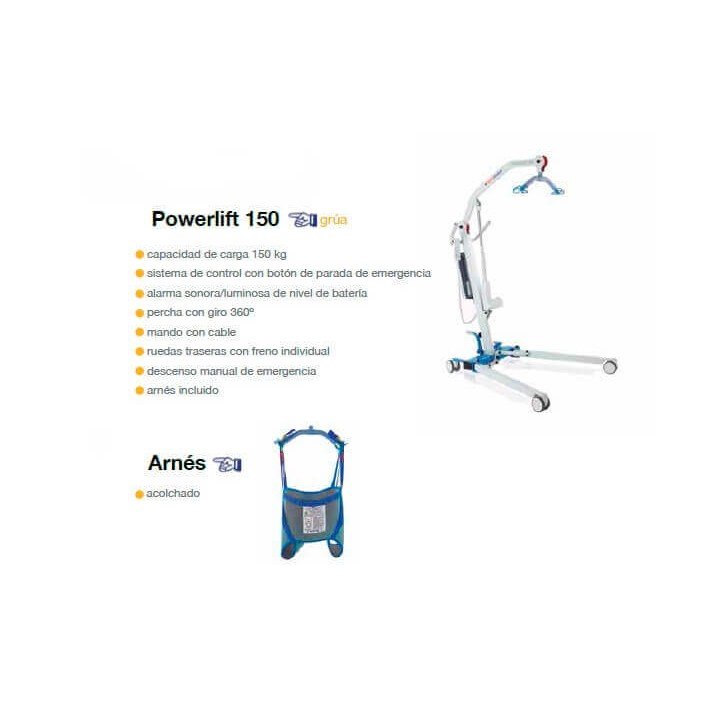 Tecnimoem powerlift 150 Grúa + arnés