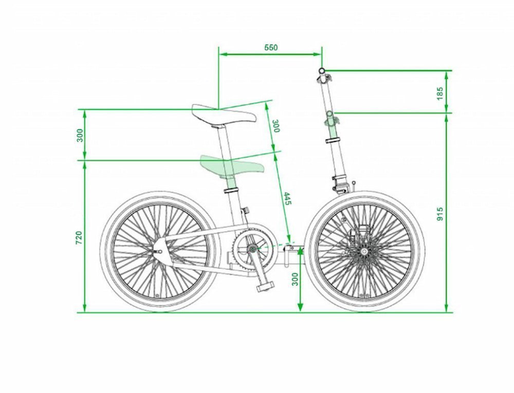 dimensiones del triciclo