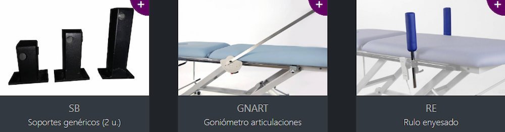 accesorios de la camilla
