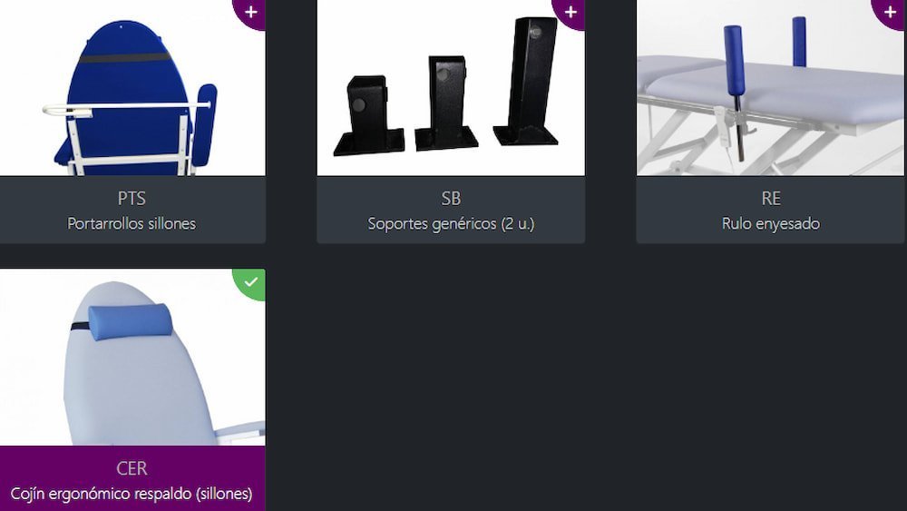 accesorios sillón podológico
