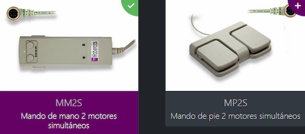 mando para la camilla