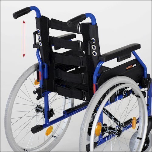respaldo ajustable silla de ruedas gades gap