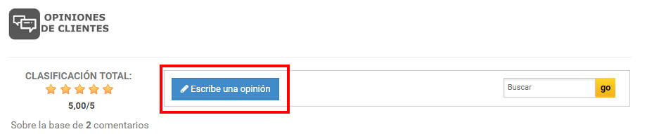 Comentario tienda online