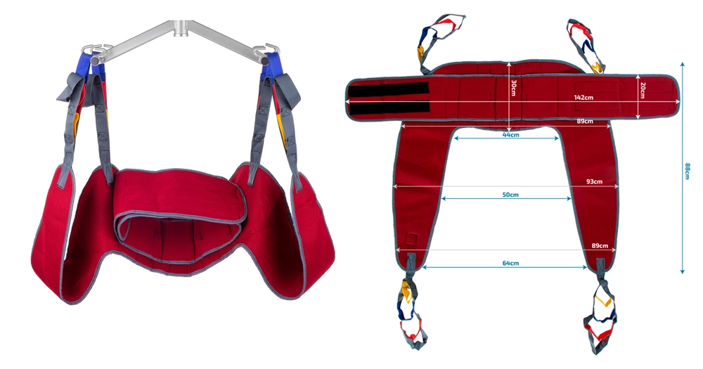 Arnés cambia pañal grúa Medical Mobility