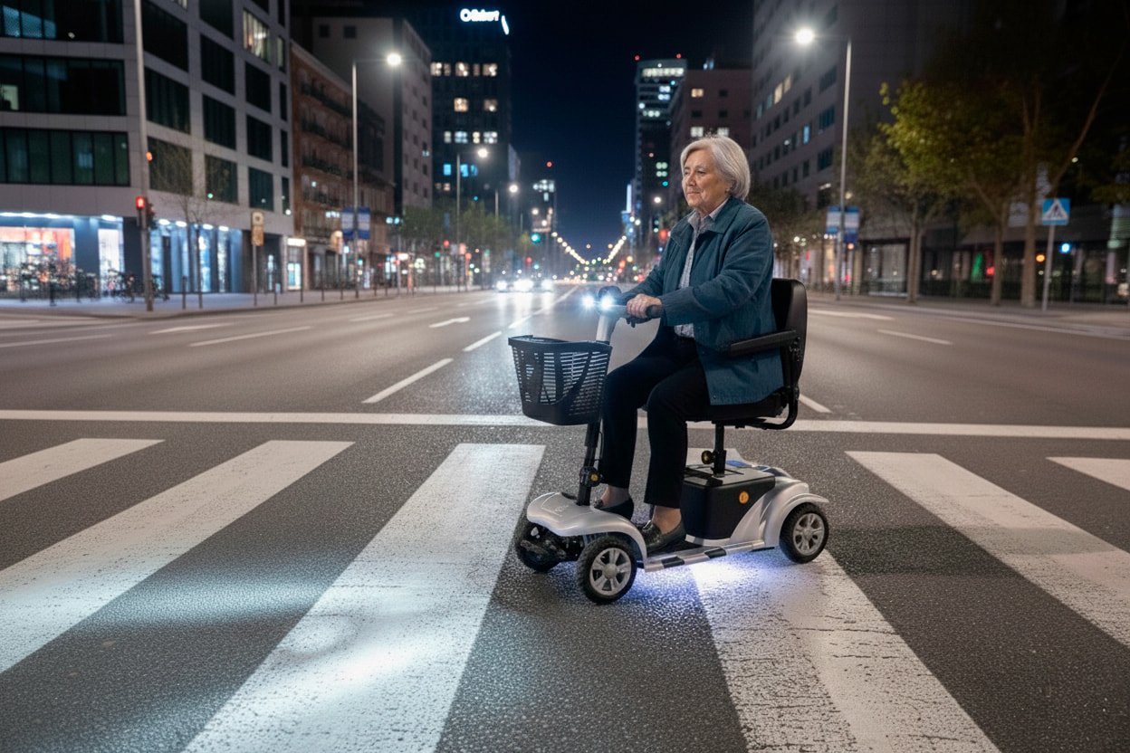 scooter con luces paris